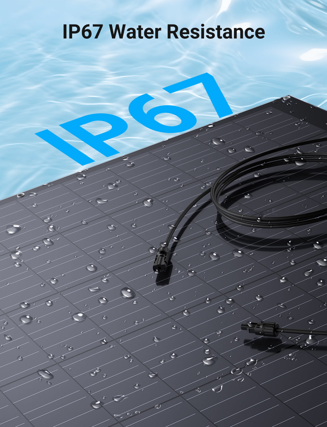 240W Flexible Solar Panels Monocrystalline Photovoltaic Module 23.1V 10.39A IP67 MC4 for RV Yacht Balcony Rooftop Camping Garden