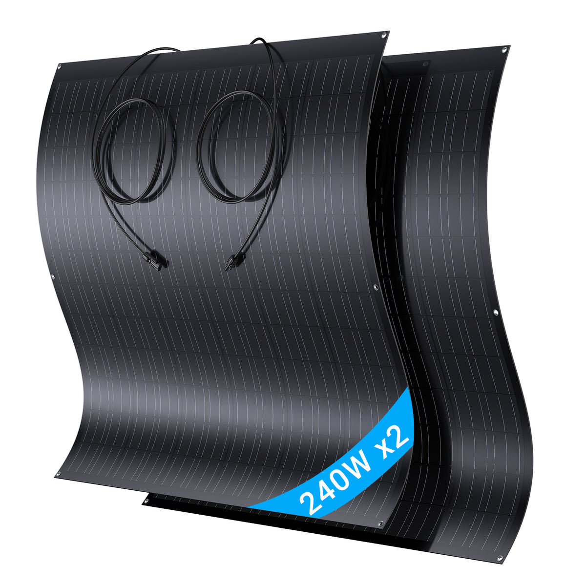 120W Flexible Solar Panel Monocrystalline Photovoltaic Module 23.1V 18.6% IP67 MC4 Lightweight for RV Yacht Balcony Roof Camping