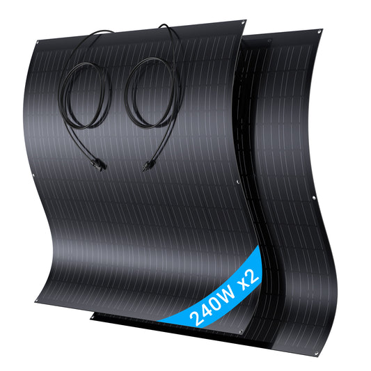 120W Flexible Solar Panel Monocrystalline Photovoltaic Module 23.1V 18.6% IP67 MC4 Lightweight for RV Yacht Balcony Roof Camping