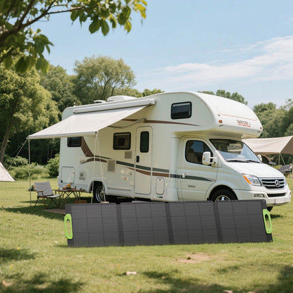 100W Portable Solar Panel Monocrystalline ETFE IP67 MC4 27.95V Foldable Charger for Power Station Camping Travel