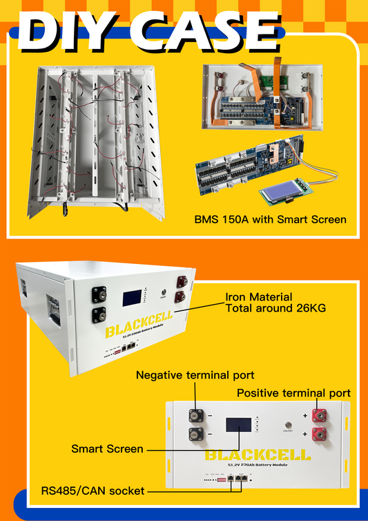 Imore 8S 25.6V  Server Rack DIY Energy Storage system batteries battery BOX stackable type for 280Ah/302Ah/304Ah LiFePO4 Battery Box -Sea Transport